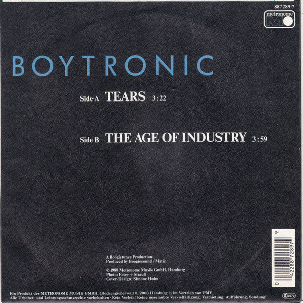 Boytronic : Tears (7", Single)