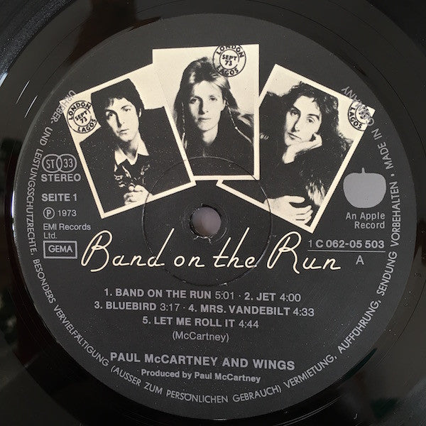 Wings (2) : Band On The Run (LP, Album)
