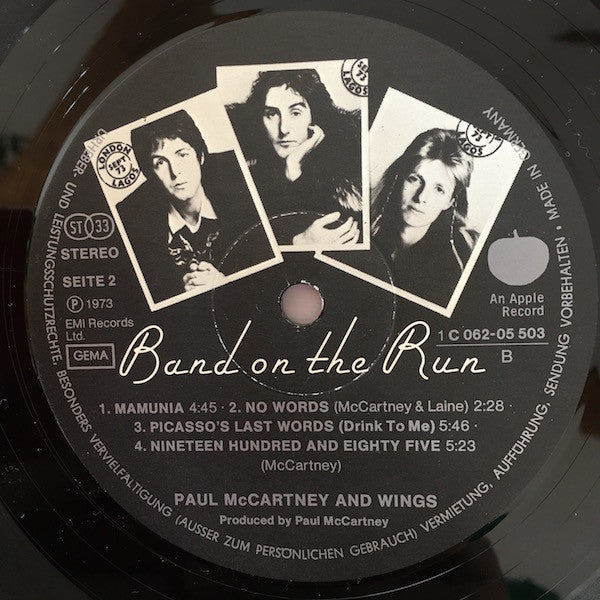 Wings (2) : Band On The Run (LP, Album)