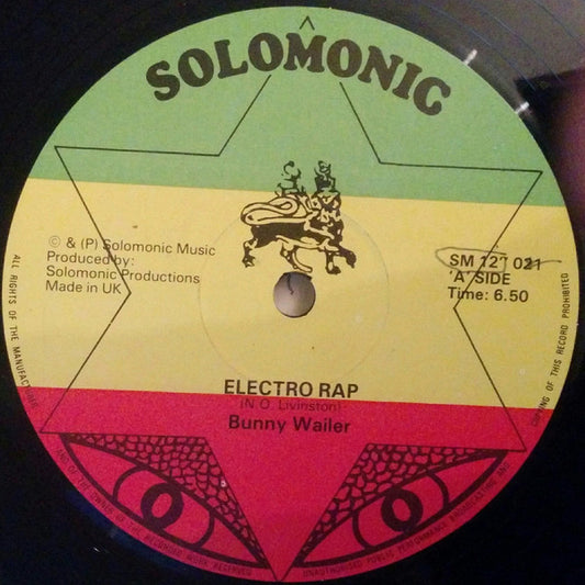 Bunny Wailer : Electro Rap (12", Single)