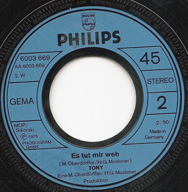 Tony (9) : Mädchen Wie Helena (7", Single)