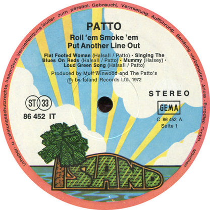 Patto (2) : Roll 'Em Smoke 'Em Put Another Line Out (LP, Album)