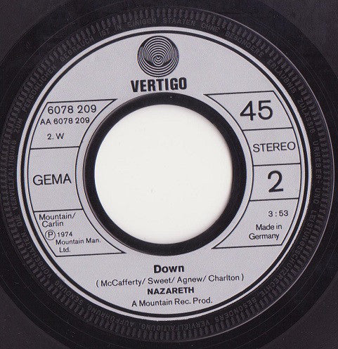 Nazareth (2) : Love Hurts (7", Single)