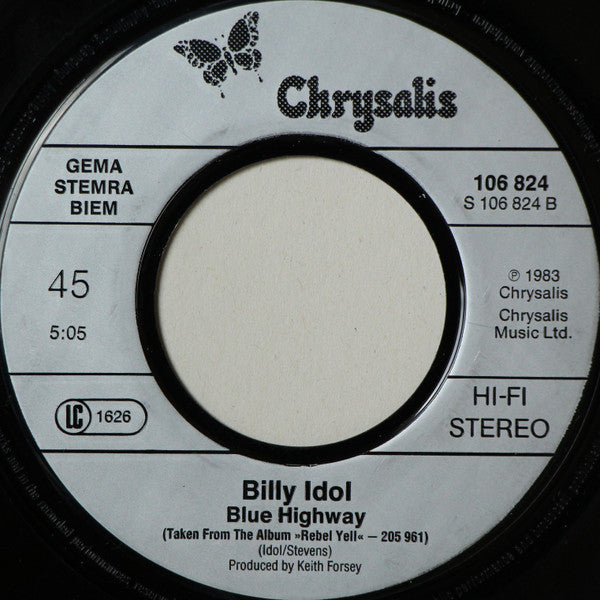Billy Idol : Flesh For Fantasy (7", Single)