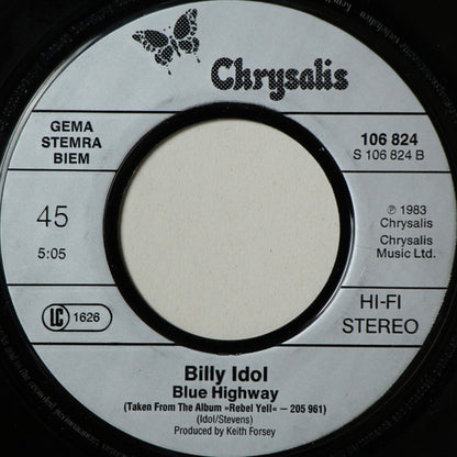 Billy Idol : Flesh For Fantasy (7", Single)