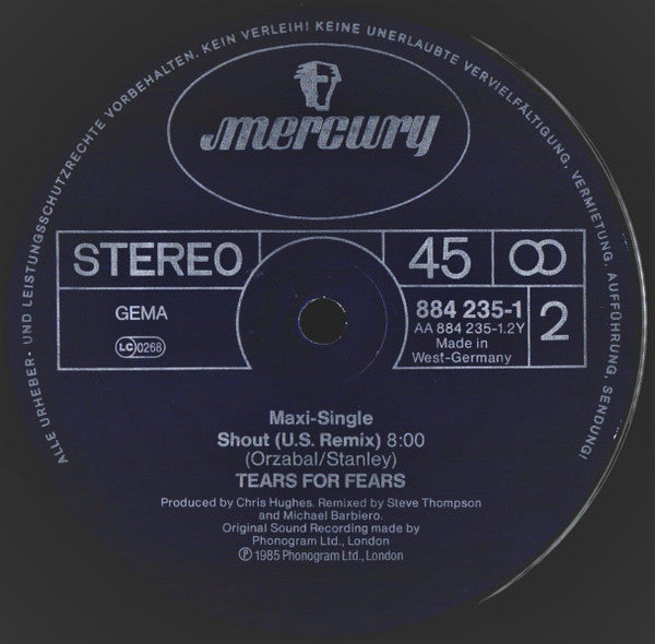 Tears For Fears : I Believe (A Soulful Re-Recording) (12", Maxi)