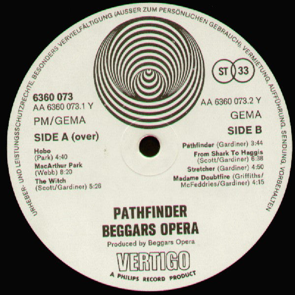 Beggars Opera : Pathfinder (LP, Album)