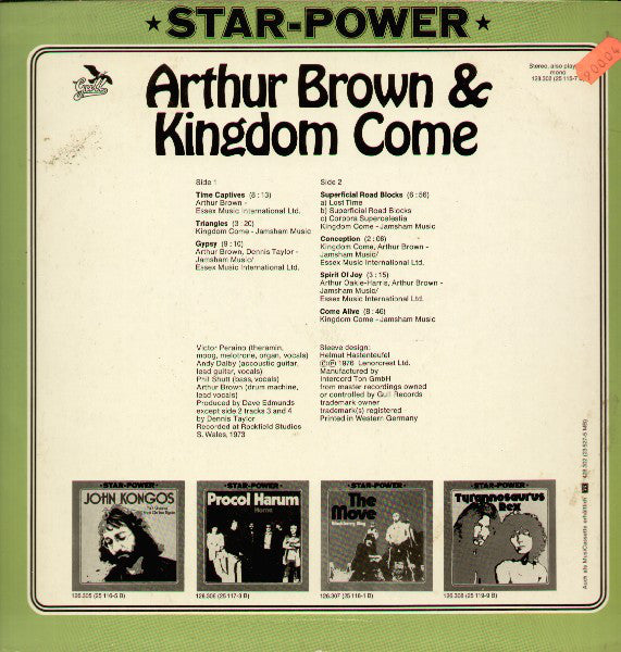 Arthur Brown & Kingdom Come* : Journey (LP, Album, RE)