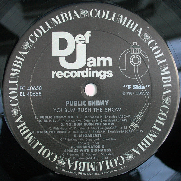 Public Enemy : Yo!  Bum Rush The Show (LP, Album)