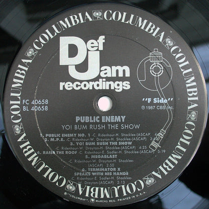 Public Enemy : Yo!  Bum Rush The Show (LP, Album)