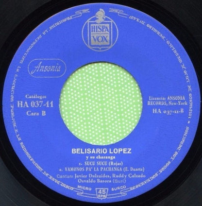 Belisario Lopez Y Su Charanga* : Charanga Pachanga (7", EP)