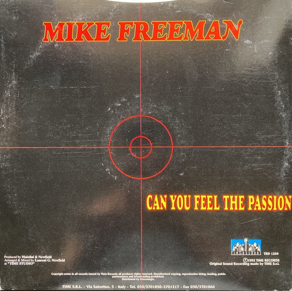 Mike Freeman : Can You Feel The Passion (12")