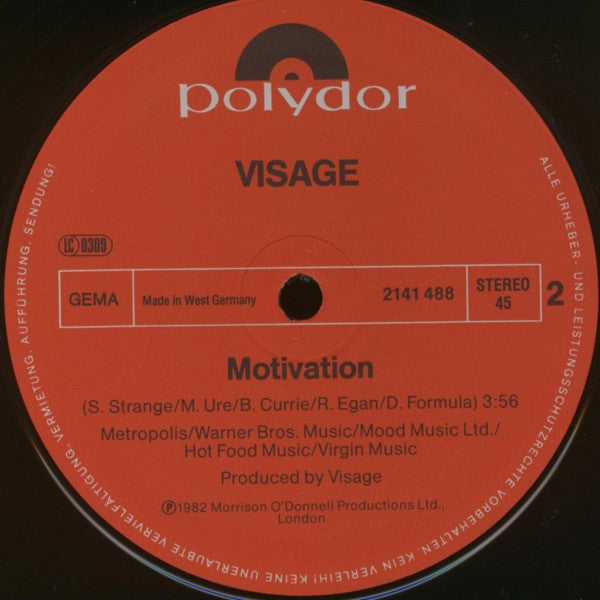 Visage : The Damned Don't Cry (12", Maxi)