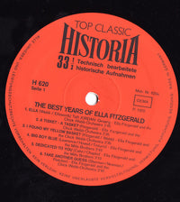 Ella Fitzgerald : The Best Years Of Ella Fitzgerald (LP, Comp)