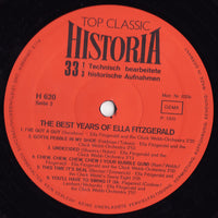 Ella Fitzgerald : The Best Years Of Ella Fitzgerald (LP, Comp)
