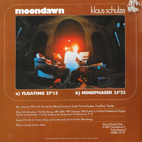 Klaus Schulze : Moondawn (LP, Album, RE, Gat)