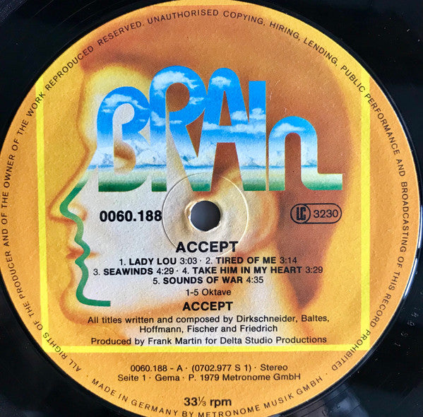 Accept : Accept (LP, Album)