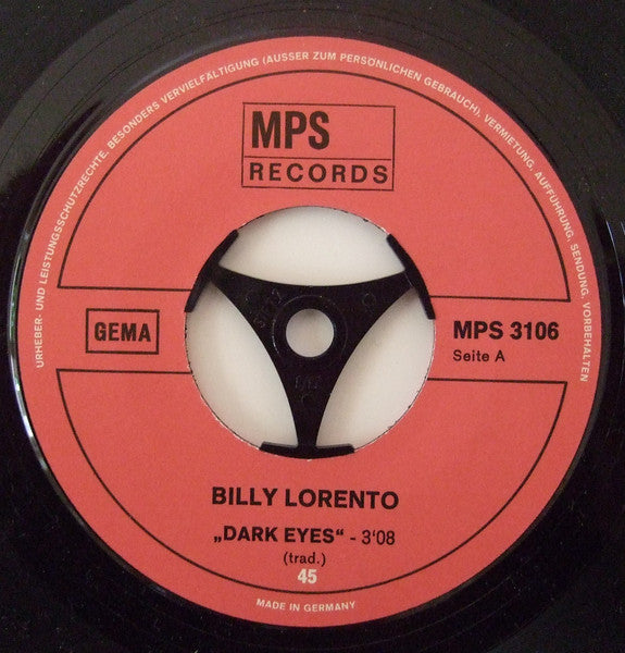 Billy Lorento : Dark Eyes / Amorada (7", Single)