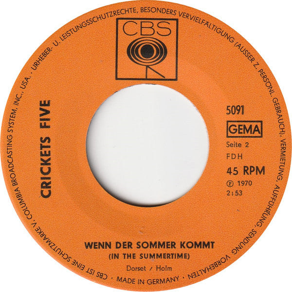 Crickets Five : Gimmi Dat Ding (7", Single)