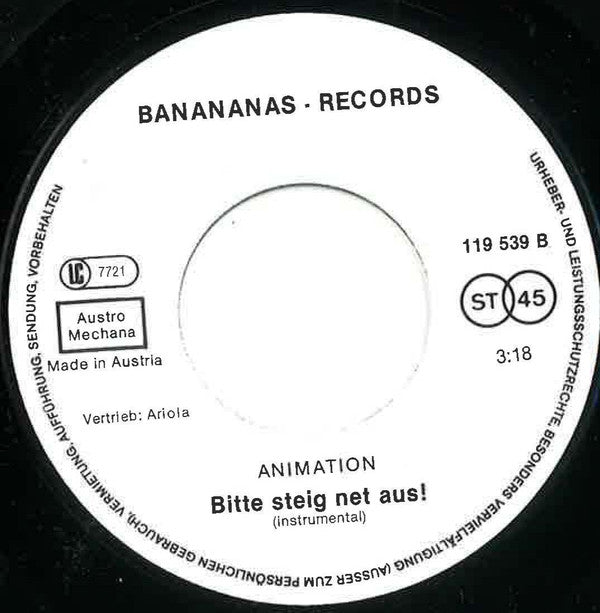 Animation (11) : Bitte Steig Net Aus! (7", Single)