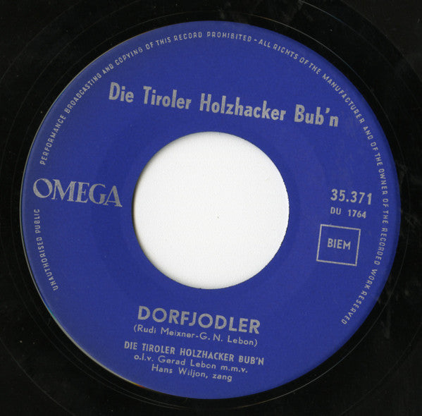 Die Holzhacker o.l.v. Gerard Lebon met rang van Carla Remy en Hans Wiljon : Dingel-Daungel-Hans / Dorfjodler (7", Single)