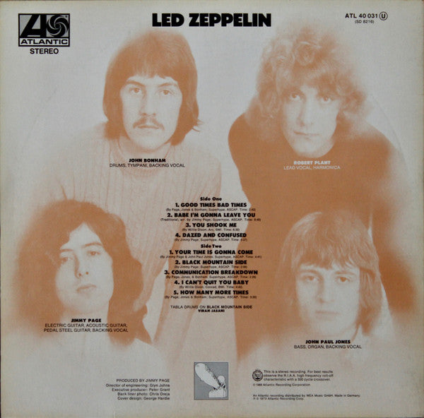 Led Zeppelin : Led Zeppelin (LP, Album, RE)