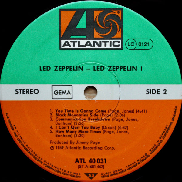 Led Zeppelin : Led Zeppelin (LP, Album, RE)