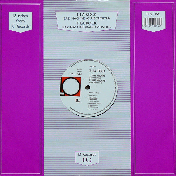 T. La Rock* : Breakin' Bells / Bass Machine (12")