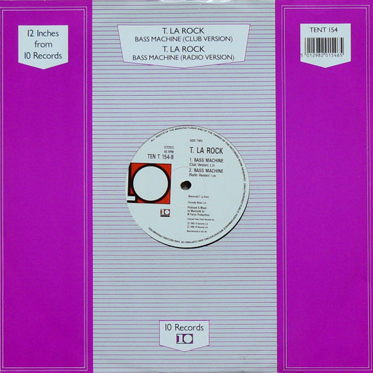 T. La Rock* : Breakin' Bells / Bass Machine (12")