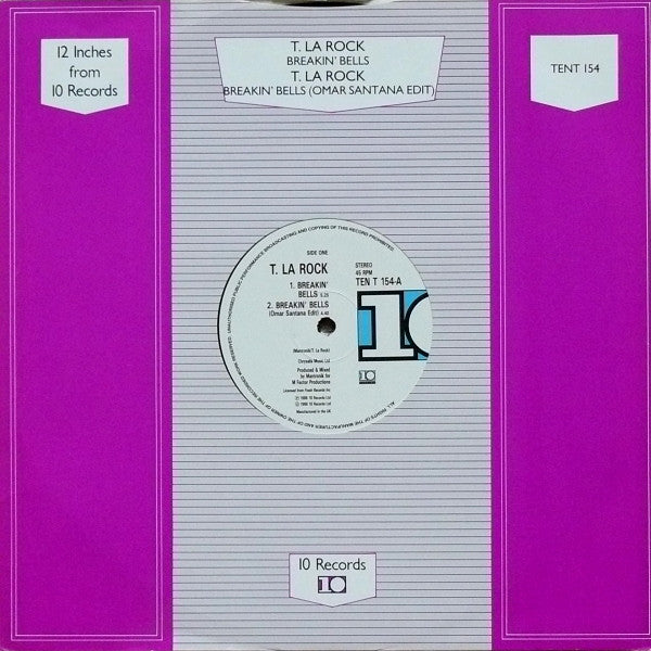 T. La Rock* : Breakin' Bells / Bass Machine (12")