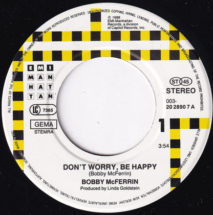 Bobby McFerrin : Don't Worry, Be Happy (7", Single)