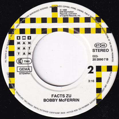 Bobby McFerrin : Don't Worry, Be Happy (7", Single)