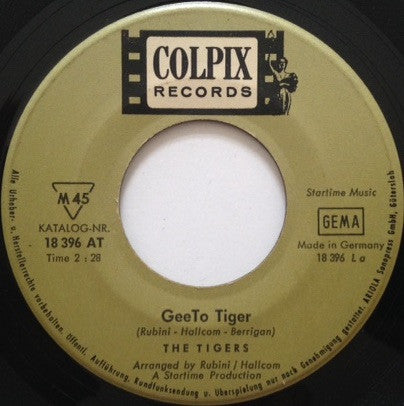 The Tigers (7) : GeeTo Tiger / The GeeTo Prowl (7", Single)
