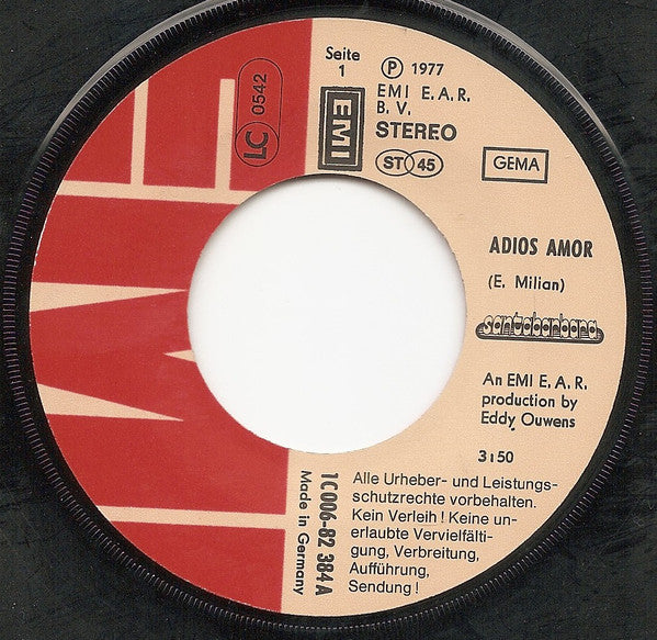 Santabarbara : Adios Amor (7", Single)
