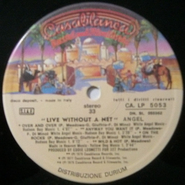 Angel (24) : Live Without A Net (2xLP, Album, Gat)