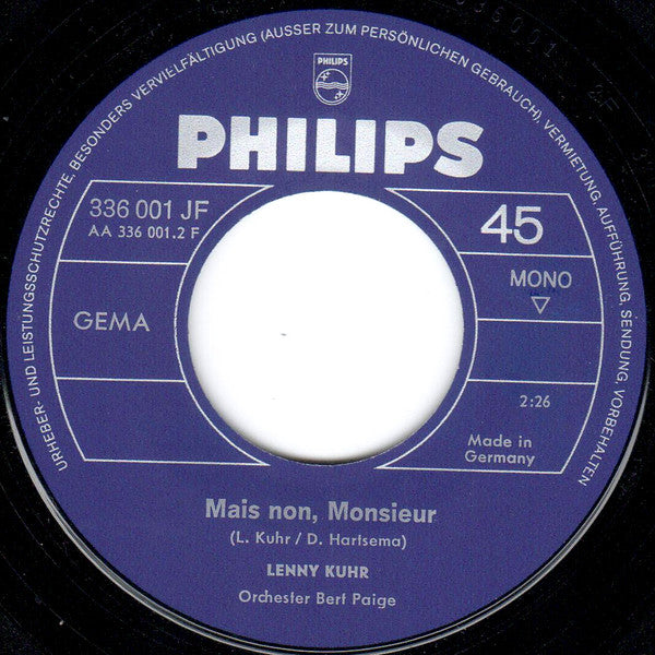 Lenny Kuhr : De Troubadour (7", Single)