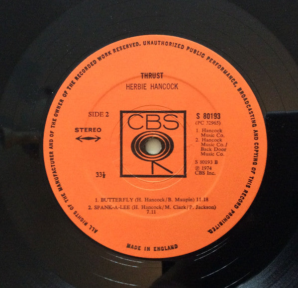 Herbie Hancock : Thrust (LP, Album)