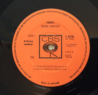 Herbie Hancock : Thrust (LP, Album)