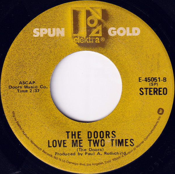 The Doors : Light My Fire / Love Me Two Times (7", Single, RE, Spe)