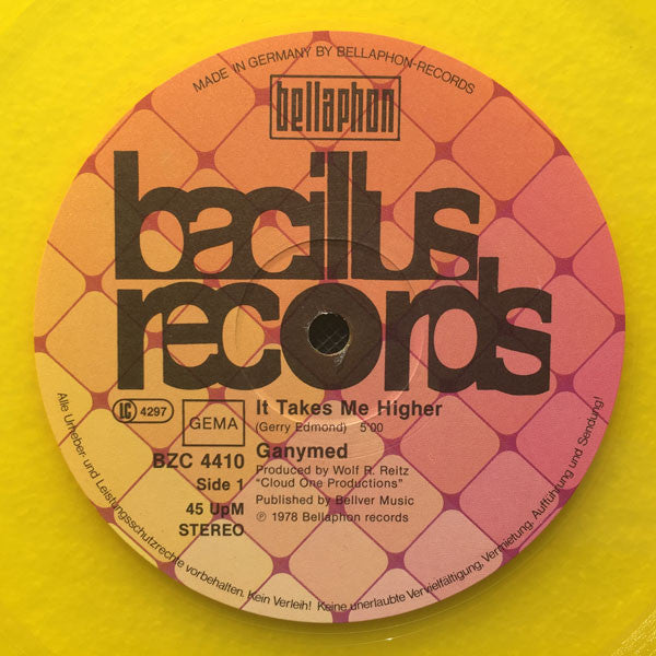 Ganymed : It Takes Me Higher (12", Maxi, Yel)