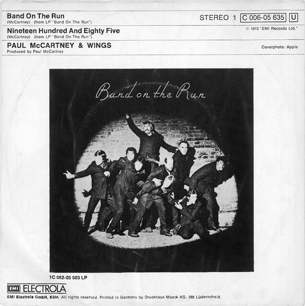 Paul McCartney & Wings* : Band On The Run (7", Single)