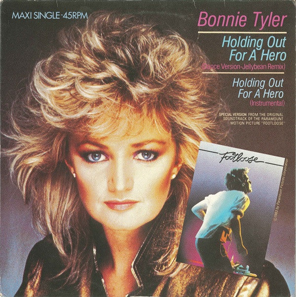 Bonnie Tyler : Holding Out For A Hero (Dance Version-Jellybean Remix) (12", Maxi)