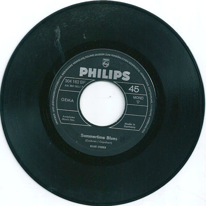 Blue Cheer : Summertime Blues (7", Single, Mono)