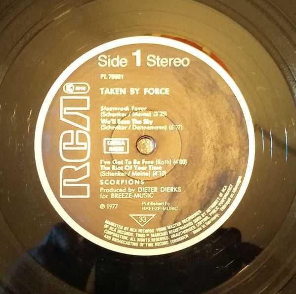 Scorpions : Taken By Force (LP, Album, RE)