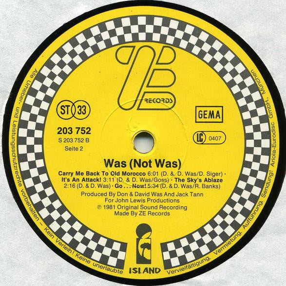 Was (Not Was) : Was (Not Was) (LP, Album)
