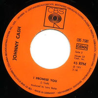 Johnny Cash : Papa Was A Good Man / I Promise You (7", Single, Promo)