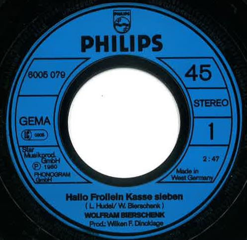 Wolfram Bierschenk : Hallo Frollein Kasse Sieben (7", Single)