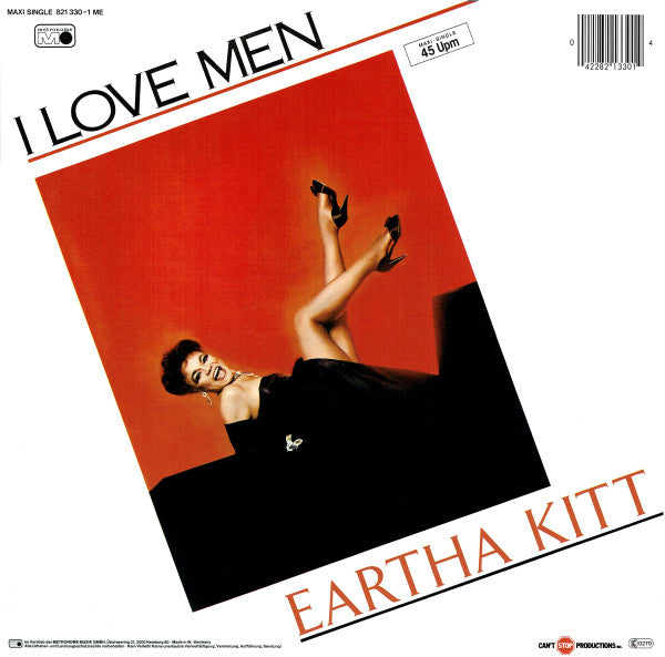 Eartha Kitt : I Love Men (12", Maxi)