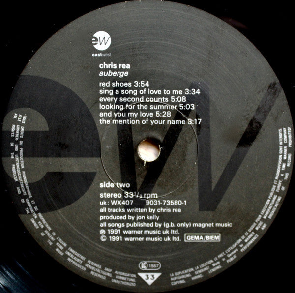 Chris Rea : Auberge (LP, Album)