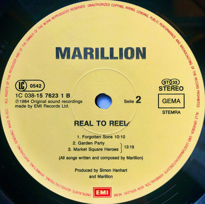 Marillion : Real To Reel (LP, Album, RE)